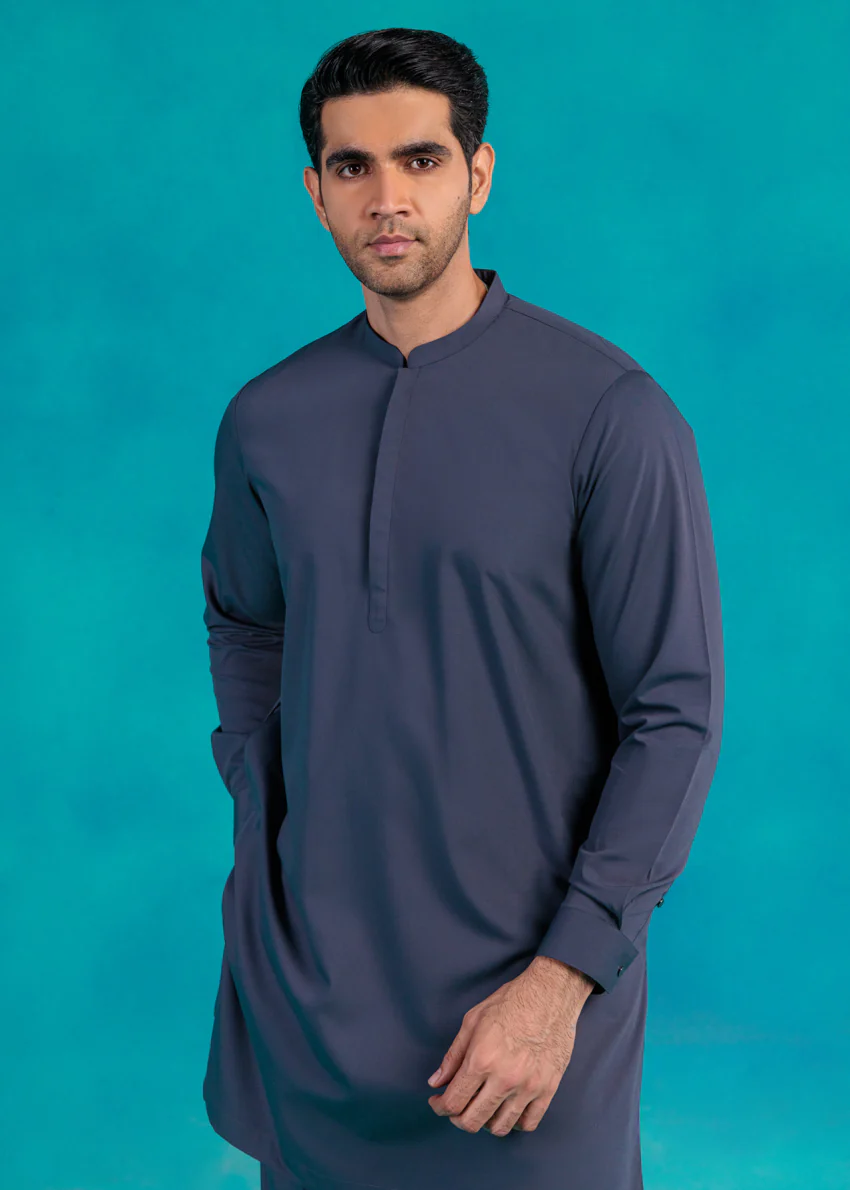 D-Grey-Blended-Kurta Trouser - (MP2PBBW25BM9O16) - Image 3