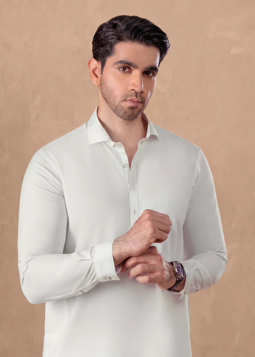 O-White-Blended-Kurta Trouser - (MP2PSBS26BM1F18) - Image 3