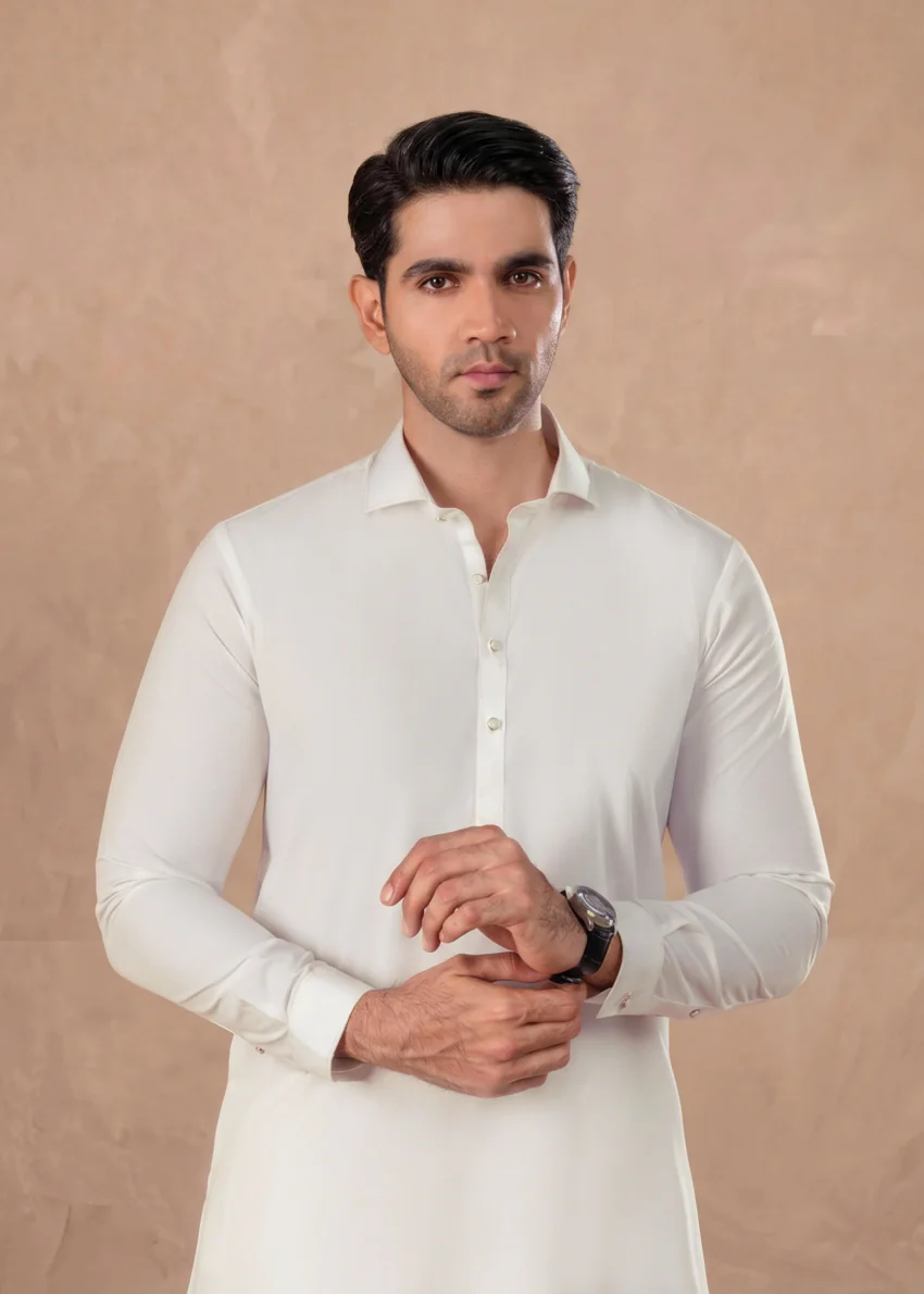 O-White-Blended-Kurta Trouser - (MP2PSBS26BM1F18) - Image 4