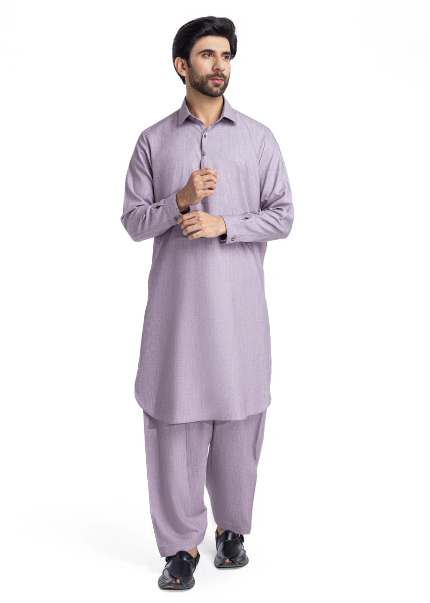 Mauve-Blended-Shalwar Suit - (MP2PSBW25BM10N5)