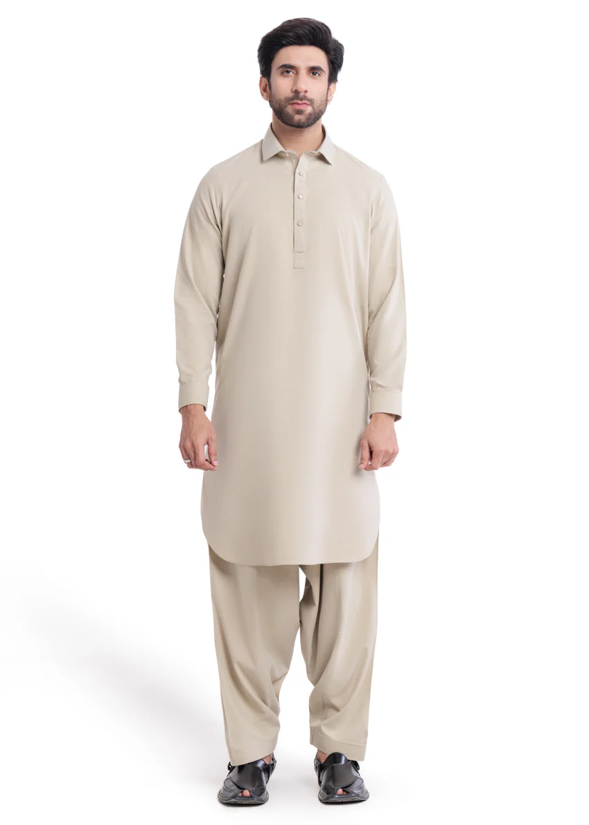 Sand-Blended-Shalwar Suit - (MP2PSBW25BM1J4)