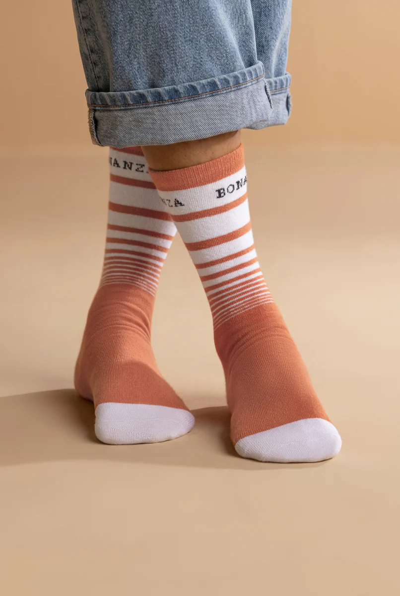 Orange Mid Calf Socks (WCSMO3) - Image 3