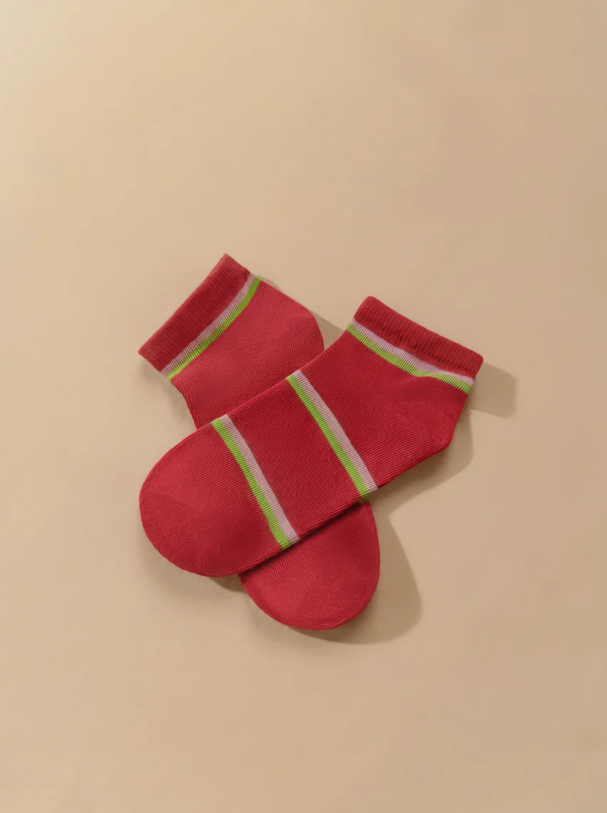 Red Low Cut Socks (WCSTLR1) - Image 4