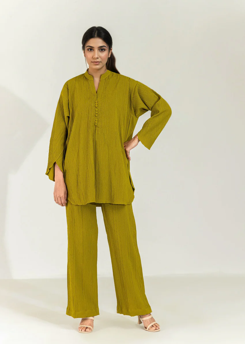 O-Green-Flannel-2 Piece (WP2PSBS26HR1F35) - Image 3