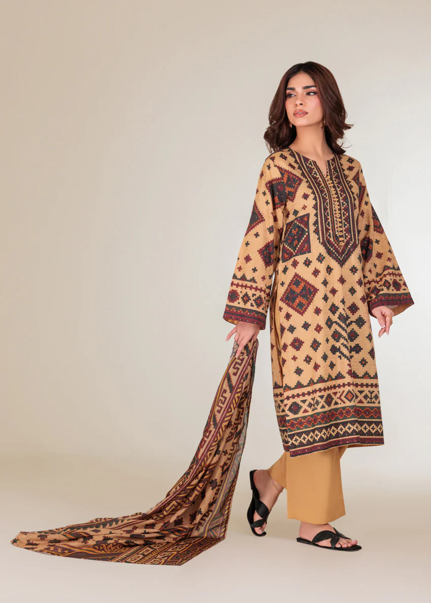 Brown-Self-Jacquard-3 Piece (WP3PPBW25B10N40) - Image 6