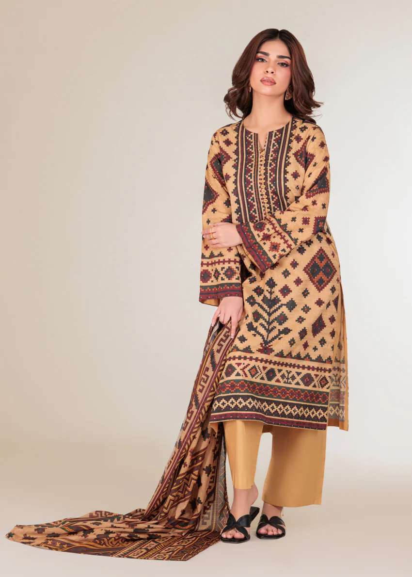 Brown-Self-Jacquard-3 Piece (WP3PPBW25B10N40) - Image 8