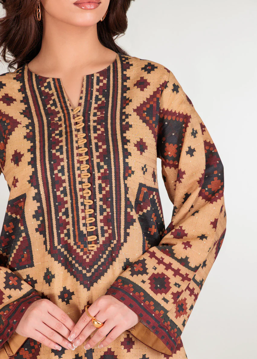 Brown-Self-Jacquard-3 Piece (WP3PPBW25B10N40) - Image 9