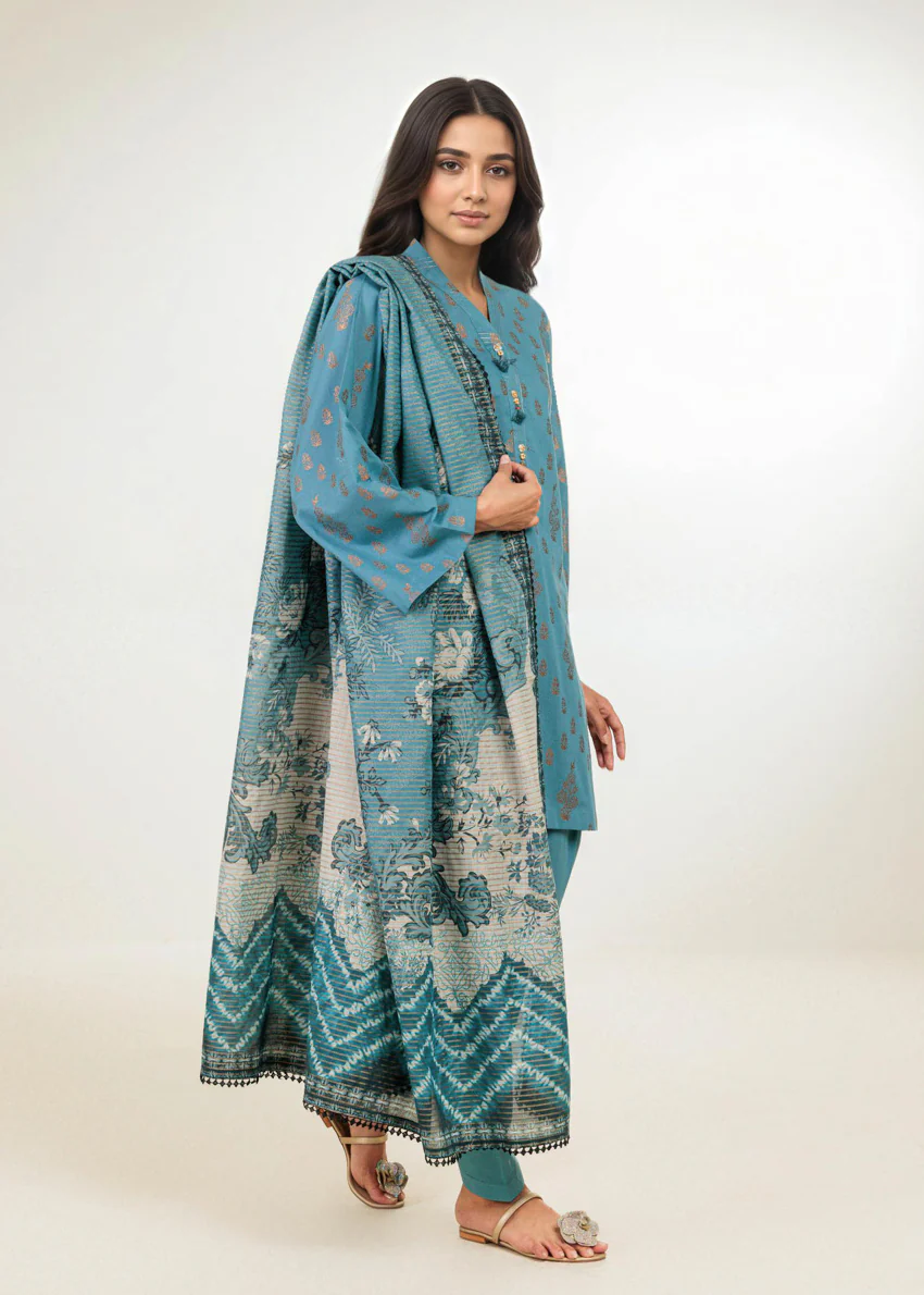 Blue-Jacquard-3 Piece (WP3PPBW25B11D18) - Image 3