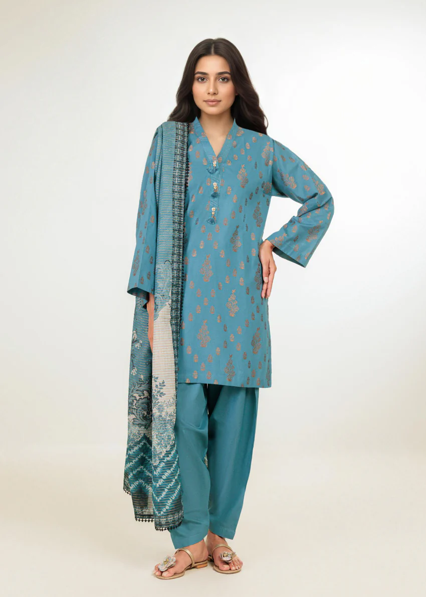 Blue-Jacquard-3 Piece (WP3PPBW25B11D18) - Image 4