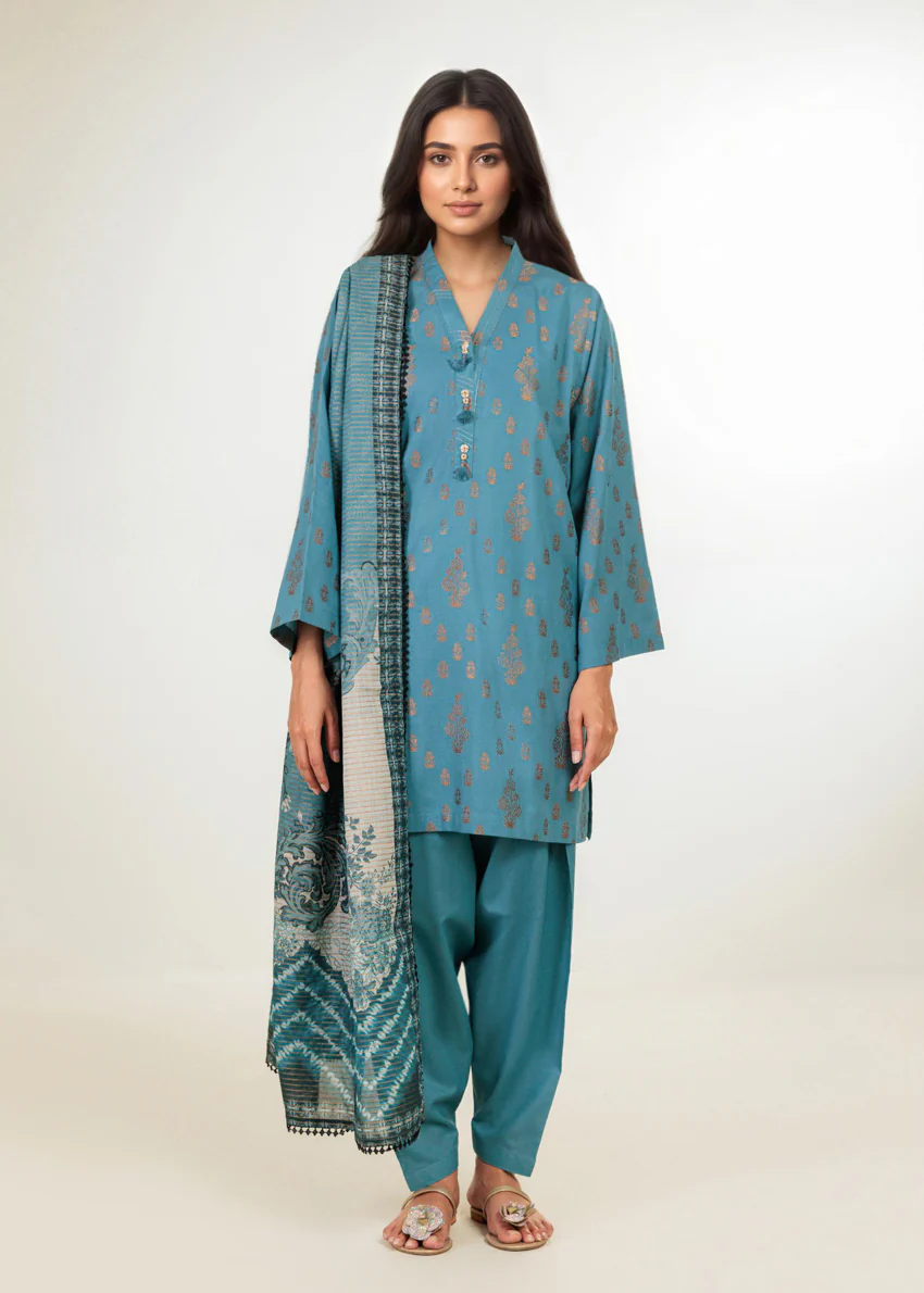 Blue-Jacquard-3 Piece (WP3PPBW25B11D18) - Image 5