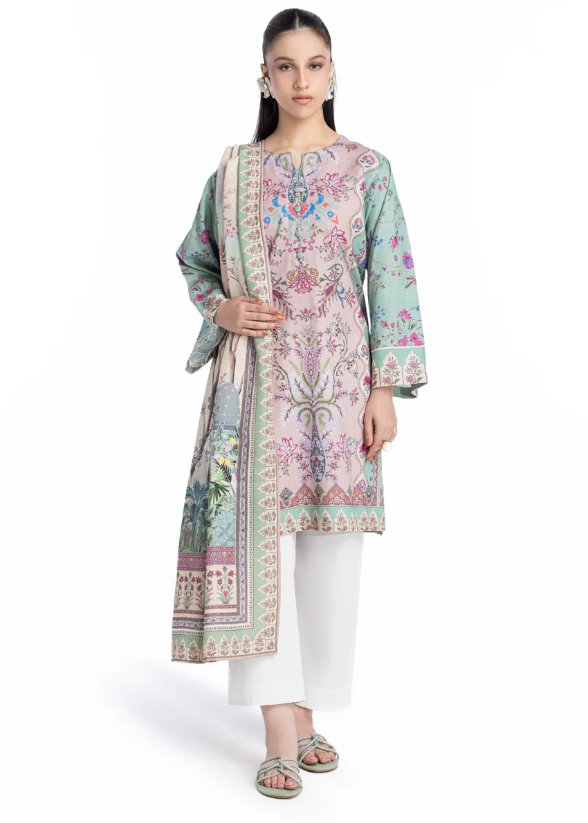 Sage-Khaddar-3 Piece (WP3PPBW25B9O2) - Image 2