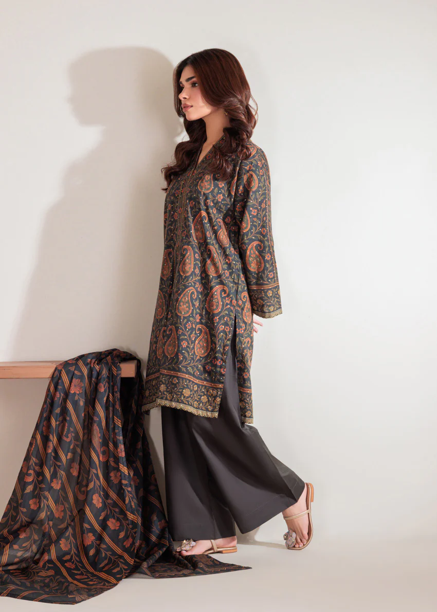 D-Grey-Self-Jacquard-3 Piece (WP3PSBW25B11D45) - Image 4