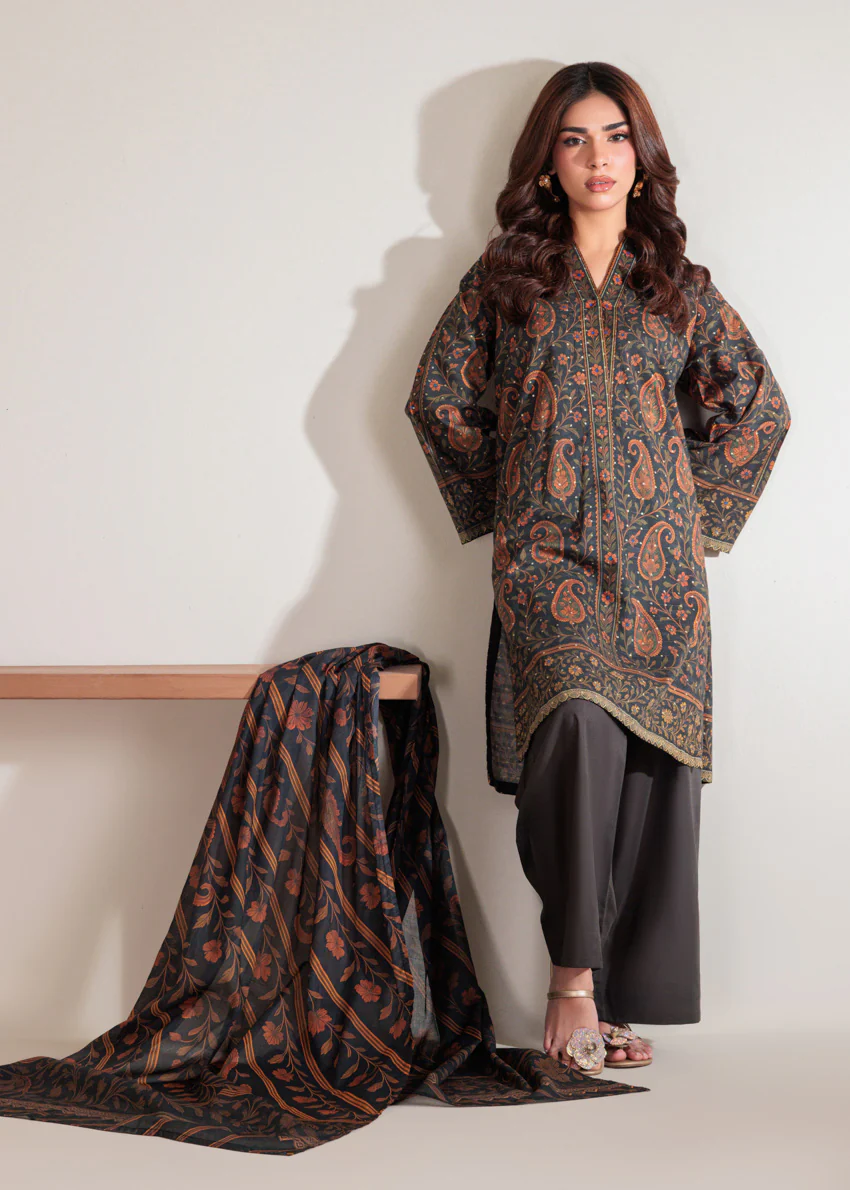 D-Grey-Self-Jacquard-3 Piece (WP3PSBW25B11D45) - Image 5