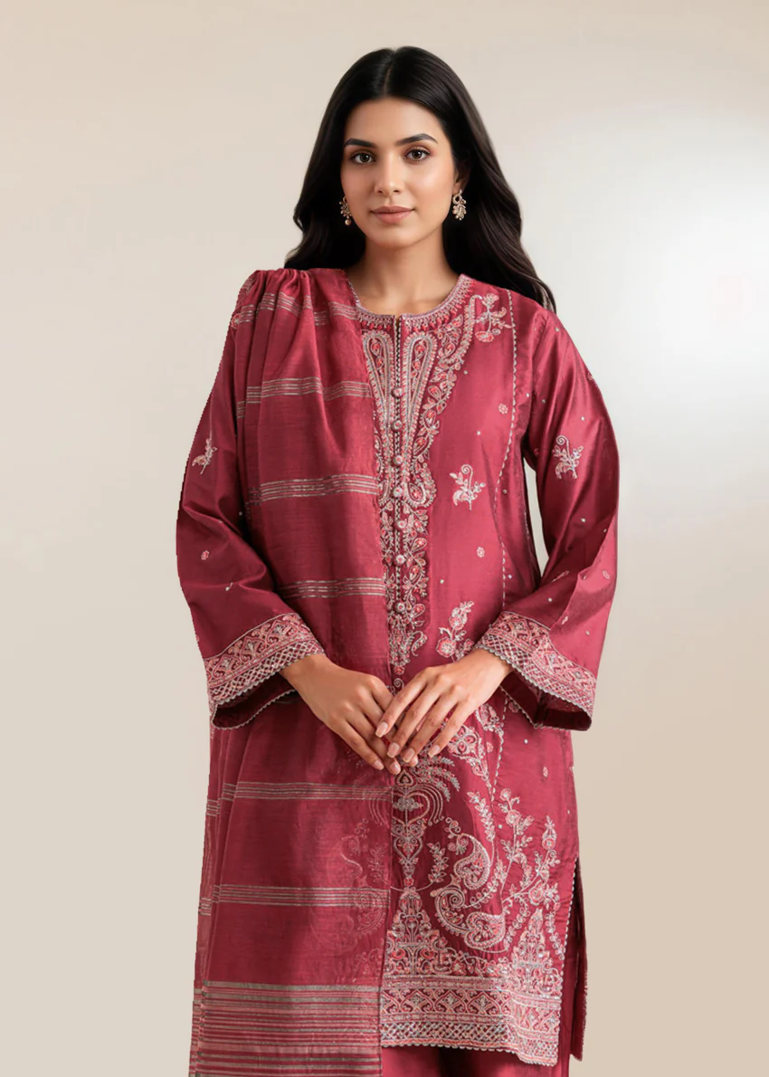 Pink-Cotton-3 Piece (WP3PSFS26F2M7) - Image 3