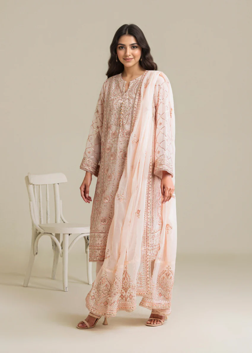 Beige-Chiffon-3 Piece (WP3PSLW25L1J2) - Image 6