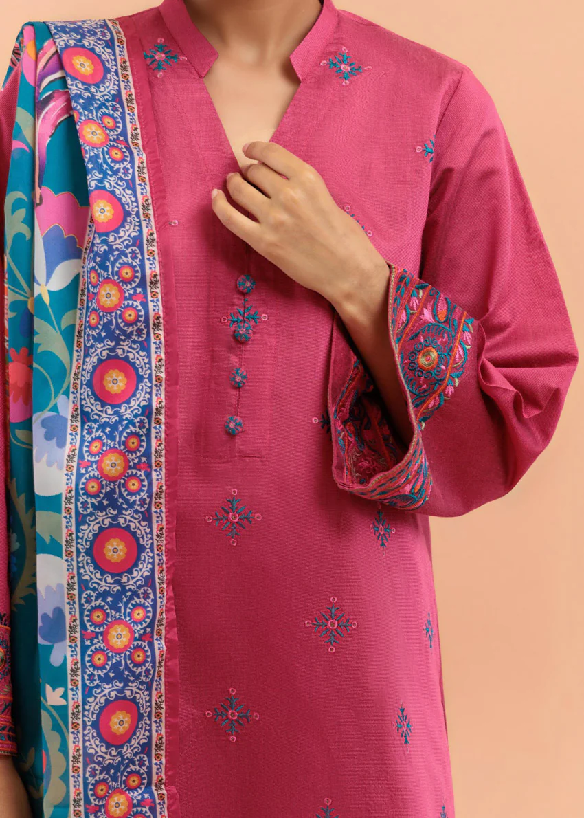 Carmine-Cotton-Silk-3 Piece (WP3PSSW25S10N3) - Image 10