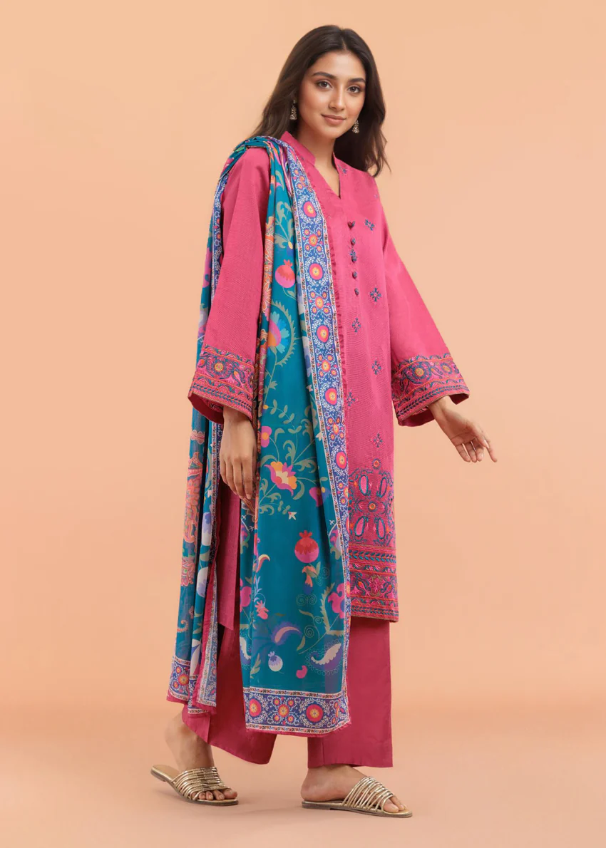 Carmine-Cotton-Silk-3 Piece (WP3PSSW25S10N3) - Image 11
