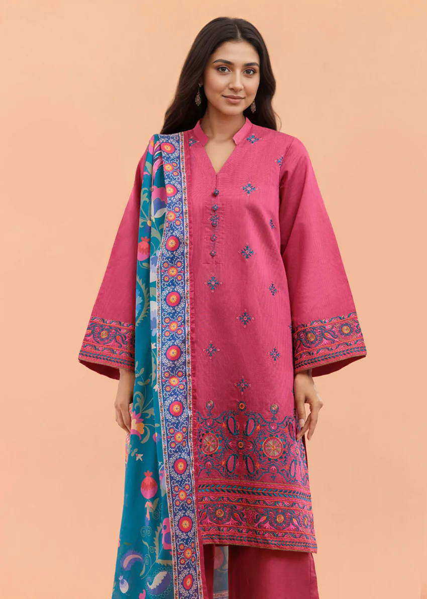Carmine-Cotton-Silk-3 Piece (WP3PSSW25S10N3) - Image 13