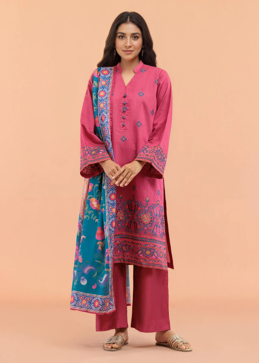 Carmine-Cotton-Silk-3 Piece (WP3PSSW25S10N3) - Image 14