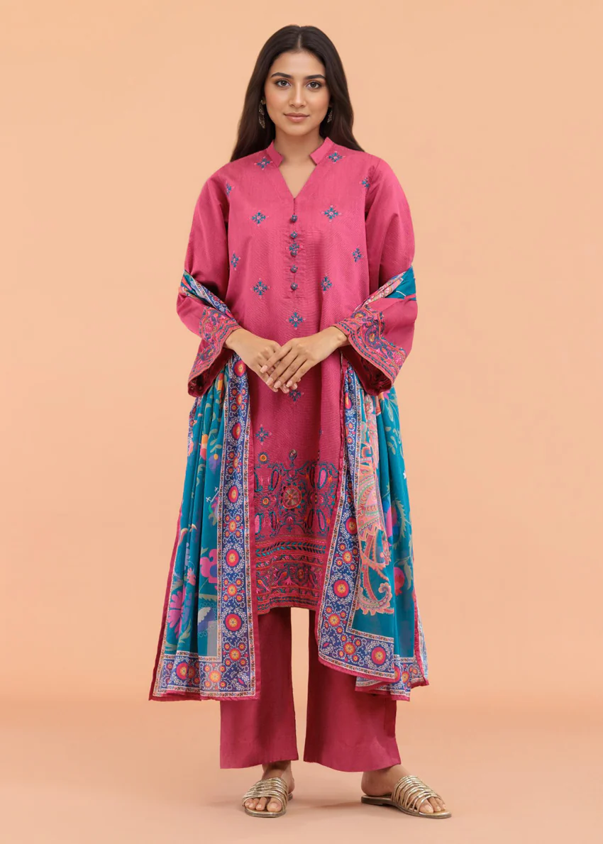 Carmine-Cotton-Silk-3 Piece (WP3PSSW25S10N3) - Image 15