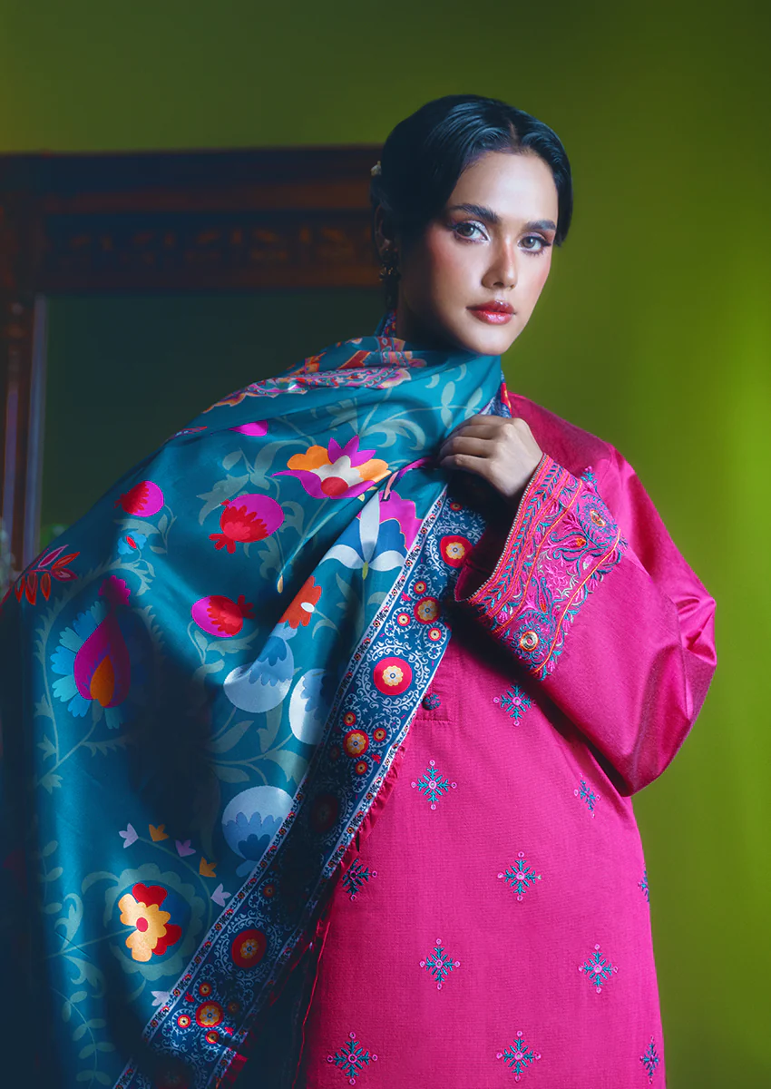 Carmine-Cotton-Silk-3 Piece (WP3PSSW25S10N3) - Image 4