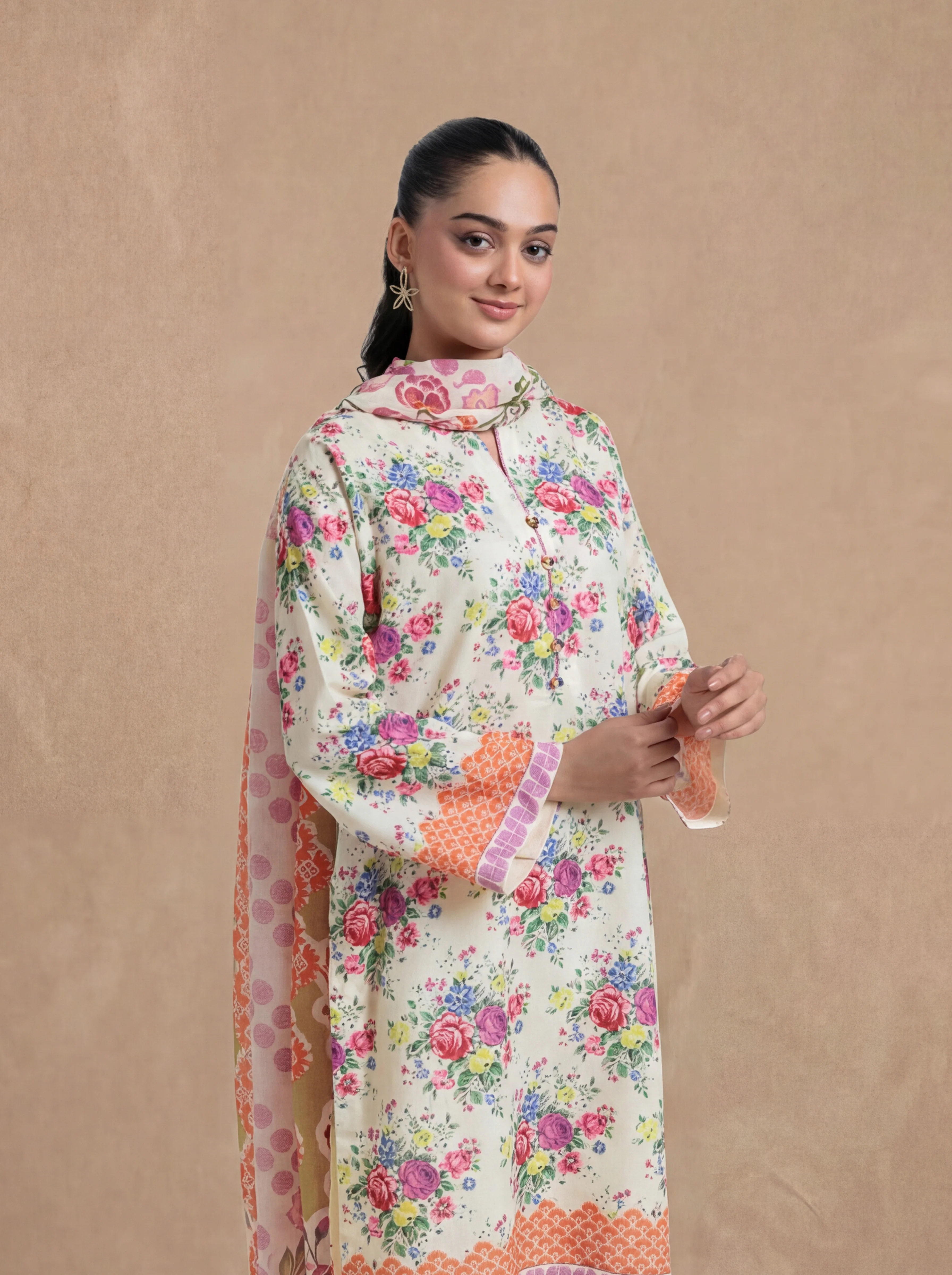 Cream- Cotton-3 Piece (WU3PPBS25SO6J34P) - Image 2