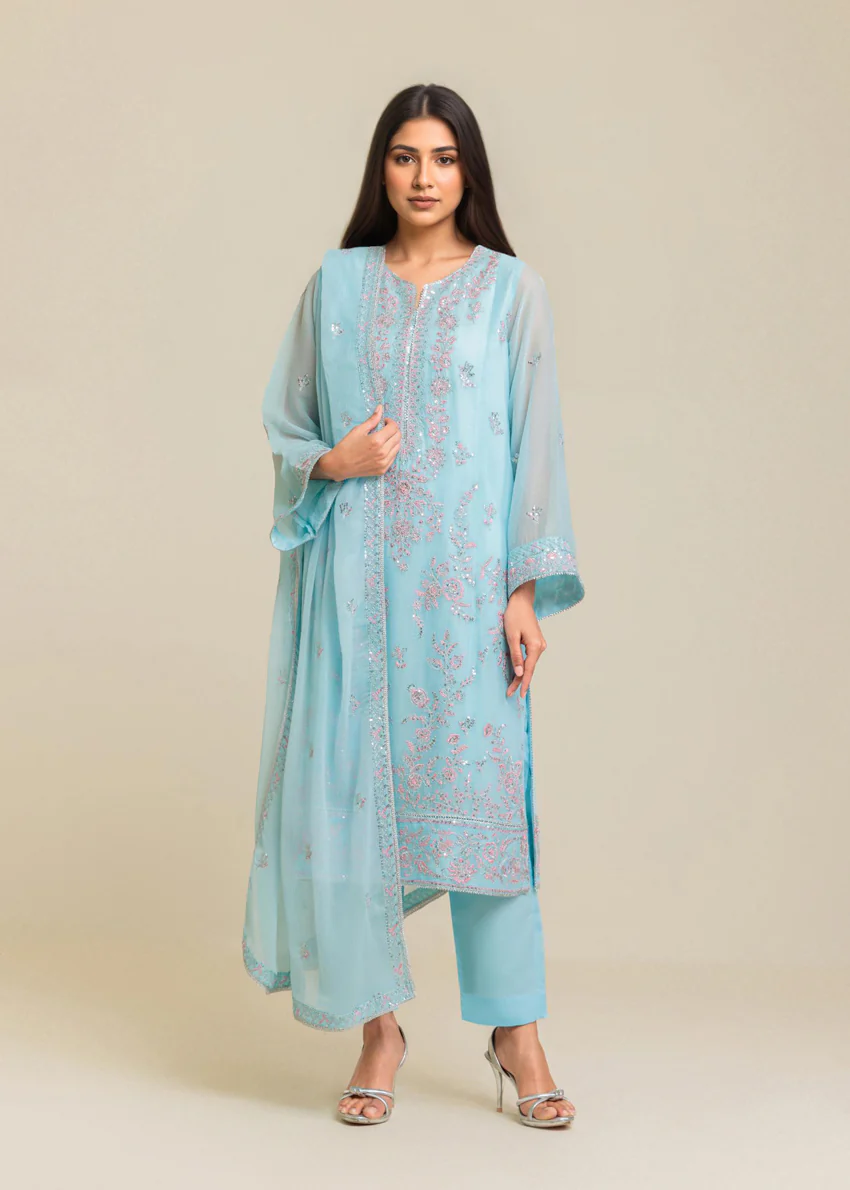 L-Blue-Chiffon-3 Piece (WU3PSLS25AF15P) - Image 4