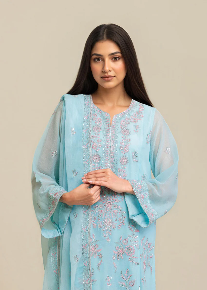 L-Blue-Chiffon-3 Piece (WU3PSLS25AF15P) - Image 6